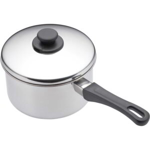KitchenCraft Stainless Steel Extra Deep Saucepan and Lid 18cm