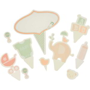 Sweetly Does It Baby Themed Cake Toppers Pack of Ten