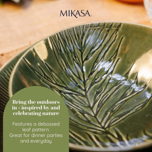 Mikasa Jardin 4pc Stoneware Pasta Bowl Set 20cm