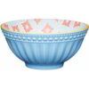 KitchenCraft Glazed Stoneware Bowl Blue Mosaic 15.5x7.5cm