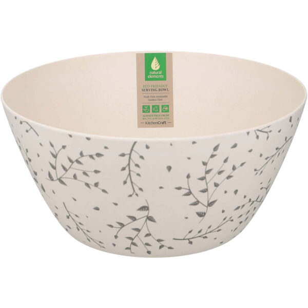 Natural Elements Eco-Friendly Recycled Plastic Salad Bowl 25cm