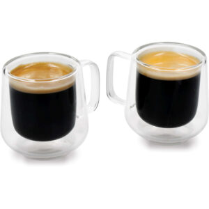 La Cafetiere 2pc Double Walled Espresso Glasses 100ml