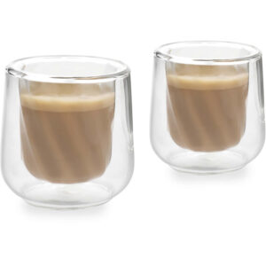 La Cafetiere 2pc Double Walled Cortado Glasses 135ml