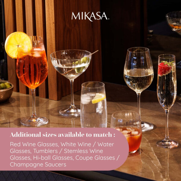 Mikasa Treviso 4pc Champagne Flutes 190ml