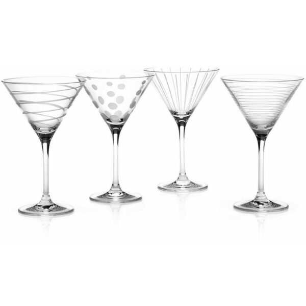 Mikasa Cheers Set of Four Martini Glasses 290ml