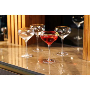 Mikasa Sorrento 4pc Champagne Coupe Glasses 350ml