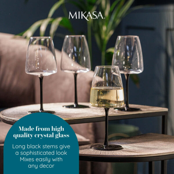 Mikasa Palermo 4pc White Wine Glasses 400ml