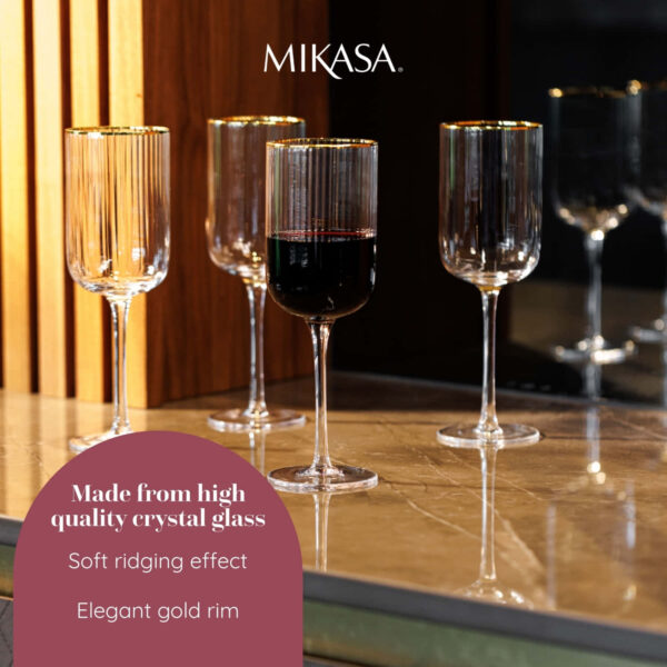 Mikasa Sorrento 4pc Red Wine Glasses 450ml