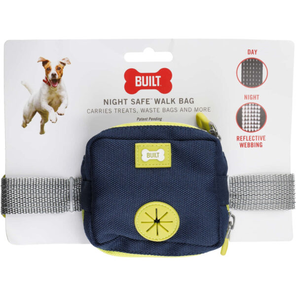 Koera jäätmekottide- ja maiustuse kott vöökotina 70-120cm sinine NightSafe Built Pet
