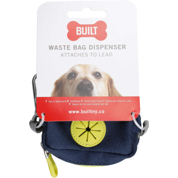 BUILT Pet NightSafe Waste Bag Dispenser Blue