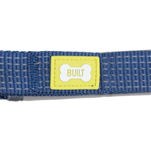 BUILT Pet NightSafe Double Handled Dog Lead Small Blue