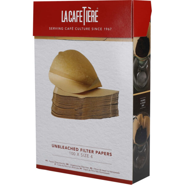 Kohvifilter paber 100tk suurus 4 pruunid La Cafetière