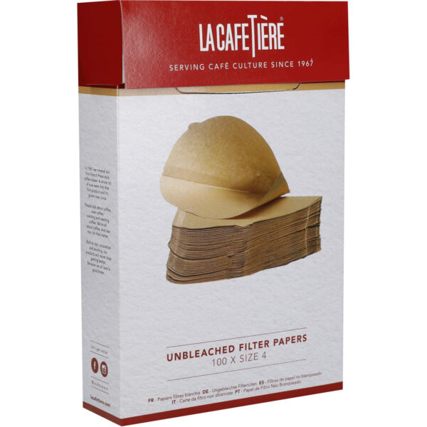 Kohvifilter paber 100tk suurus 4 pruunid La Cafetière