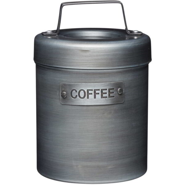 KitchenCraft Industrial Kitchen Metal Coffee Canister 10x17cm