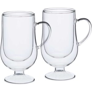KitchenCraft Le'Xpress Double Walled Irish Coffee Glasses Set of Two 275ml