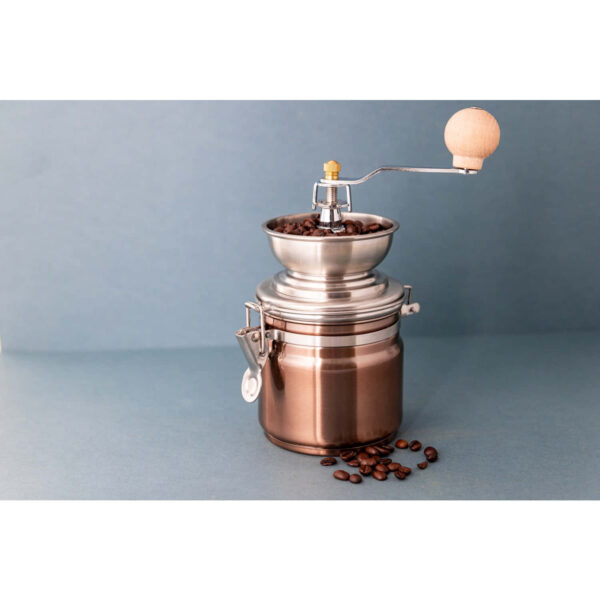 La Cafetière Stainless Steel Coffee Grinder Copper Finish
