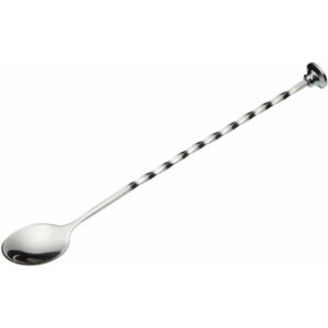 BarCraft Stainless Steel Cocktail Mixing Spoon 28cm