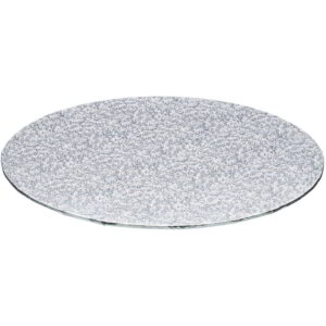 KitchenCraft Sweetly Does It Double Thick 3mm Round Cake Board Silver 20cm Diameter