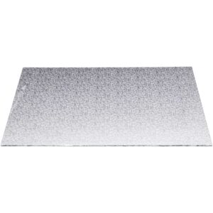 KitchenCraft Sweetly Does It Double Thick 3mm Square Cake Board Silver 35cm