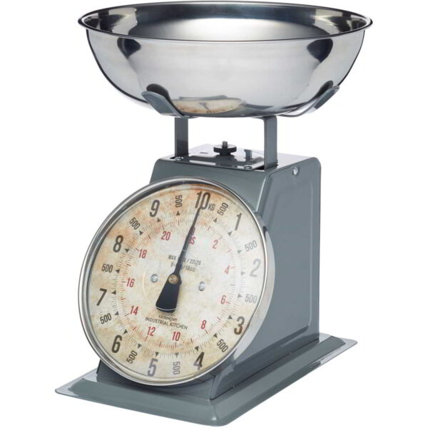 KitchenCraft Industrial Kitchen High Capacity Mechanical Kitchen Scale 10Kg (22lbs) 27x27x34cm