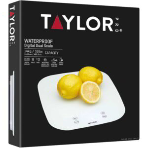 Taylor Pro Large Capacity Waterproof Digital Kitchen Scale 14kg