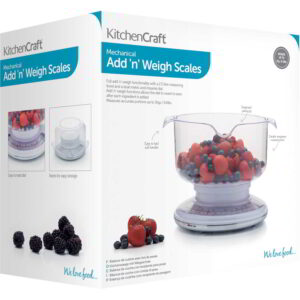 KitchenCraft Mechanical Add'n'weigh 3kg Scales with Weighing Bowl