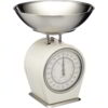 KitchenCraft Living Nostalgia 4Kg Mechanical Scales Cream