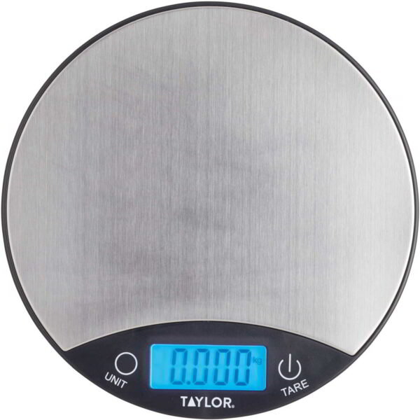 Taylor Pro Stainless Steel Digital Dual Kitchen Scale 5kg Black/Silver