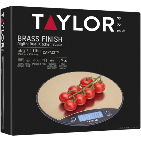 Köögikaal kuni 5kg 20cm 'brass effect pro' Taylor