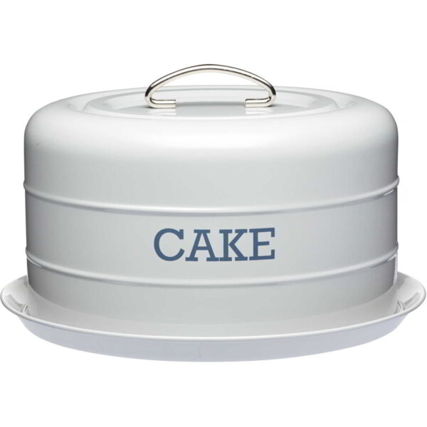 KitchenCraft Living Nostalgia Airtight Domed Cake Tin 28.5x18cm French Grey