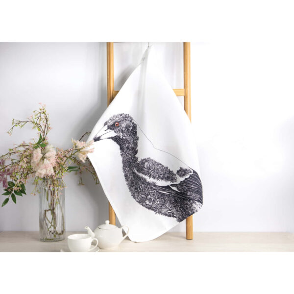 Maxwell & Williams Marini Ferlazzo Tea Towel Magpie with Colour 50x70cm