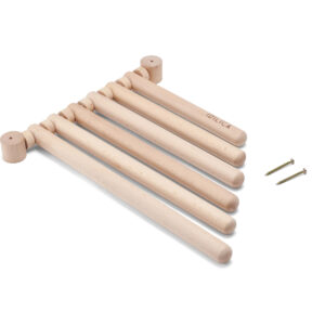 KitchenCraft Idilica Beech Wood Wall Rack