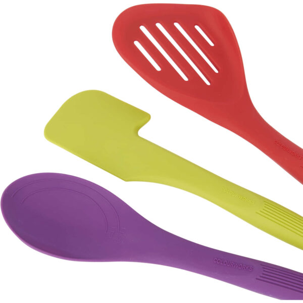 Colourworks Brights Silicone Three Piece Kitchen Tool Kit