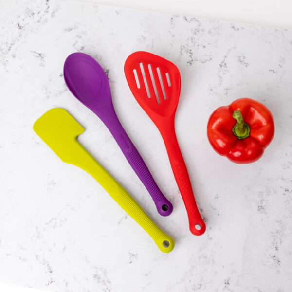 Colourworks Brights Silicone Three Piece Kitchen Tool Kit