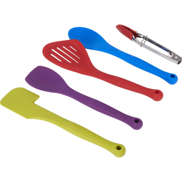Colourworks Brights Silicone Five Piece Kitchen Tool Kit