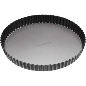 MasterClass Non-Stick Fluted Loose Base Quiche Tin Round 28cm (11")