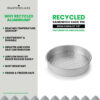 MasterClass Recycled Aluminium Round Sandwich Tin