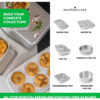 MasterClass Recycled Aluminium Round Sandwich Tin