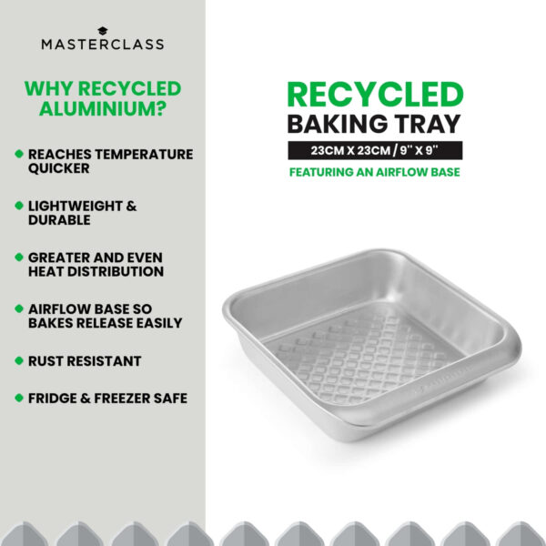 MasterClass Recycled Aluminium Square Baking  Cake Tin