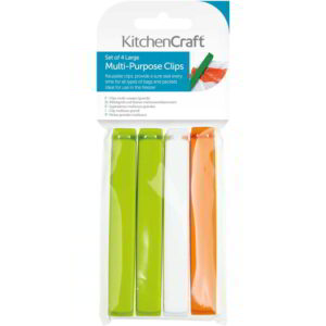KitchenCraft Assorted Bag Clips Large Bag of Four