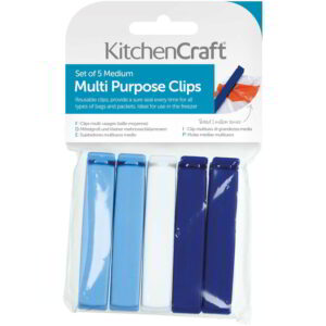 KitchenCraft Assorted Bag Clips Medium Bag of Five