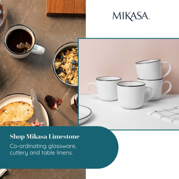 Kruus keraamika 360ml 4tk 'limestone' Mikasa