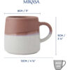 Mikasa Stoneware Mug Pink Glaze 390ml