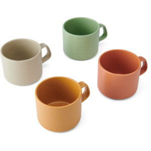 KitchenCraft Idilica Stoneware 400ml Stacking Mug Set