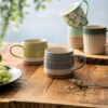 Mikasa Stoneware Mug Green Textured 410ml