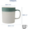 Mikasa Stoneware Mug Green Textured 410ml