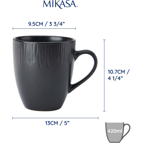 Kruus keraamika 420ml 4tk 'jardin midnight' Mikasa