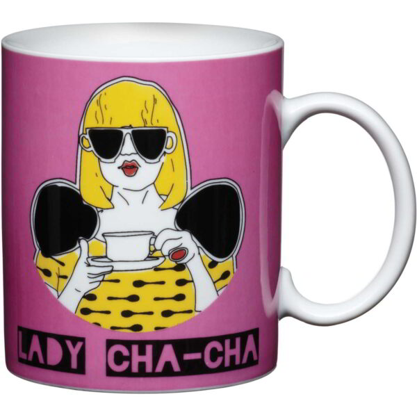 Kitsch'n'Fun 250ml Porcelain Character Mug - Lady Cha Cha