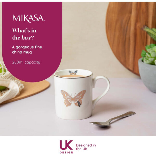 Kruus portselan 280ml 'butterfly' Mikasa