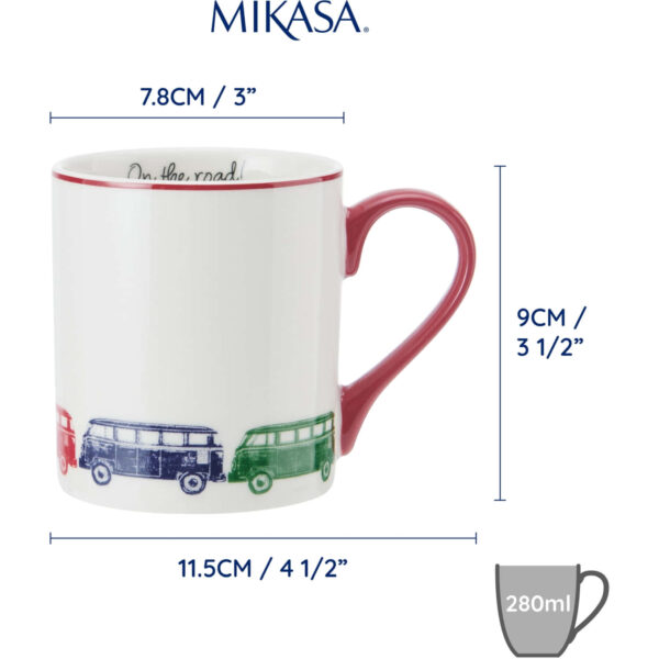 Mikasa Fine China 280ml Straight Sided Mug Van